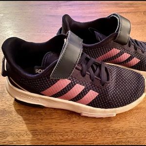 ADIDAS Girls Cloudfoam Navy & Light Purple Sneakers